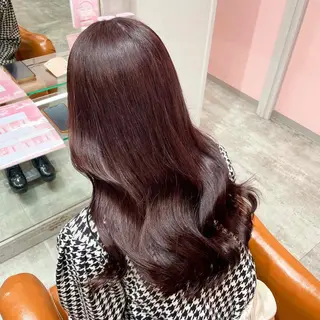 セミロング カラー 🌙Runa つや髪 /モテ/カットのヘアスタイル