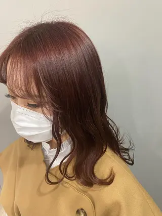 ミディアム カラー ヘアアレンジ ボブ /ニュアンス/ satomi🧸💖のヘアスタイル