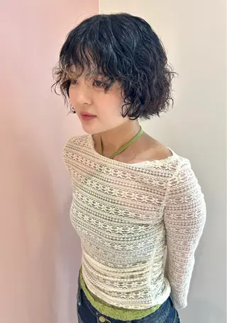 ショート パーマ Via  京都烏丸所属・ブロンド/ハイトーン /レイヤー/りなのヘアスタイル