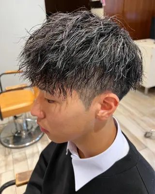 ショート パーマ/フェード🔥 佐々木波人のヘアスタイル