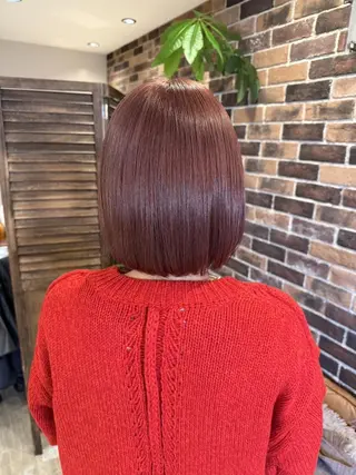 カラー セミロング AROMA awanoのヘアスタイル