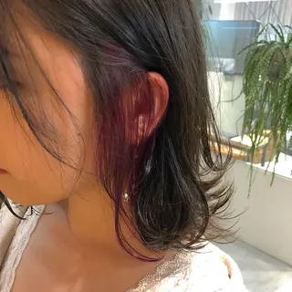 ミディアム カラー IVORY.所属・🟩白髪ぼかし/ボブ /ショートヘア/大司のヘアスタイル