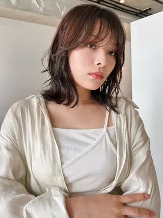 ショート カラー パーマ 🫧小顔×似合わせ× 透明感カラー🫧のヘアスタイル