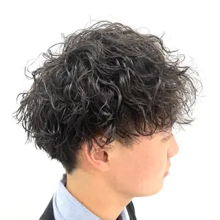 ショート パーマ 柏メンズカットパーマ NO.1タイチのヘアスタイル