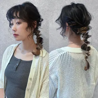 ヘアアレンジ 🩰 柔らかいカラー tomomi🌛のヘアスタイル