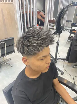 ショート カラー パーマ 🐉『メンズ美容師』 吉田龍星🐉のヘアスタイル