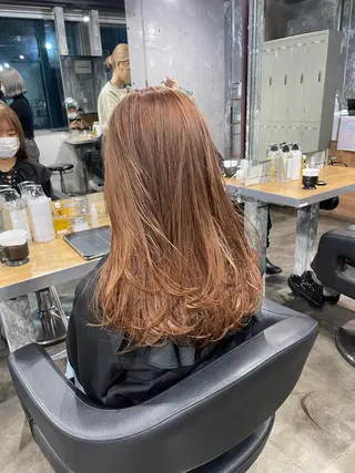 ロング カラー 赤み消しカラー 🍀JUNKIのヘアスタイル