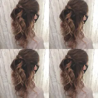 セミロング ヘアアレンジ 🌷MAYU 🌷のヘアスタイル