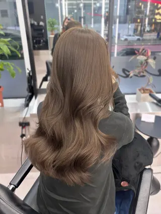 ロング カラー Ardore 韓国風カラー大阪のヘアスタイル