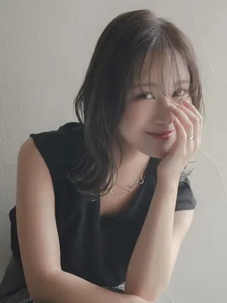 ミディアム カラー ハイトーン×似合わせ 🌱中川慎之介のヘアスタイル