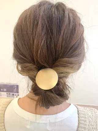 ミディアム カラー 似合わせカラー/艶 髪質改善/ヨシザキのヘアスタイル