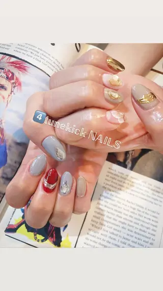 ネイル 4tunekick NAILS(フォーチュンキックネイルズ)所属・光森 淳子のネイルデザイン
