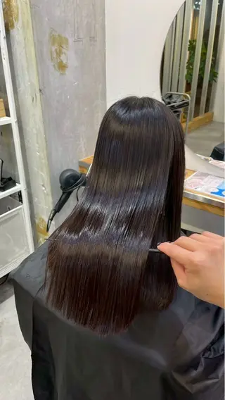 ロング リキ/髪質改善 /縮毛矯正🫧のヘアスタイル