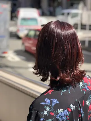 ミディアム カラー GO TODAY SHAiRE SALON原宿Stella店所属・GO TODAY シェアサロンのヘアスタイル