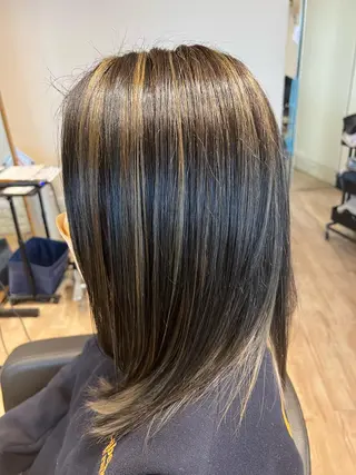 ロング カラー 関口 友行のヘアスタイル