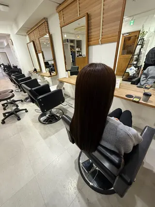ロング 銀座⚜️【脱白髪染め 美髪矯正】トグチのヘアスタイル