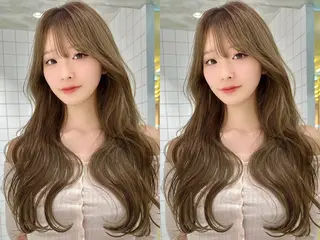 ロング MASHU韓国ヘア/ レイヤー/透明感カラのヘアスタイル