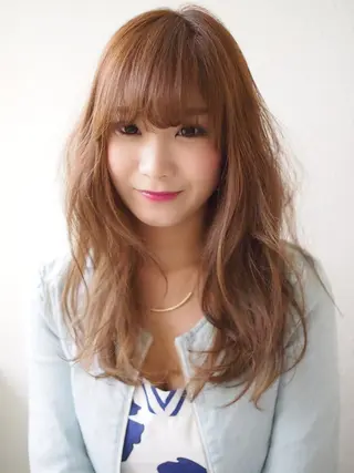 セミロング カラー Hair  Design Lima所属・中村 海のヘアスタイル