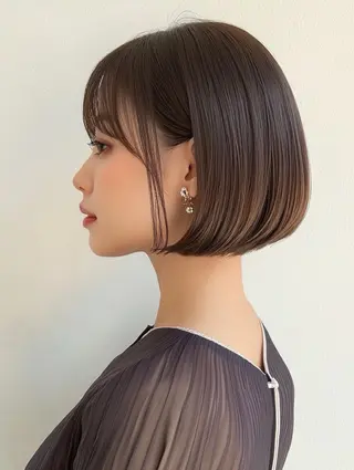 ショート カラー Misora/ボブ/ レイヤー/艶カラーのヘアスタイル