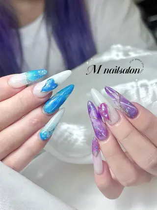ネイル M🌷nail 長さだし専門店のネイルデザイン