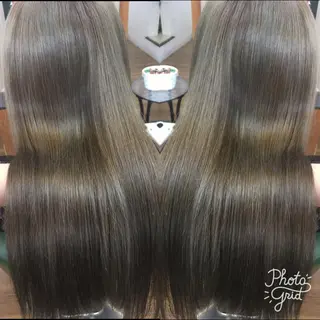 ロング カラー パーマ ヘアアレンジ メンズ キッズ ネイル マツエク・マツパ PALETTE(パレット)所属・SHIORI💜口コ ミNo.1艶カラーのヘアスタイル