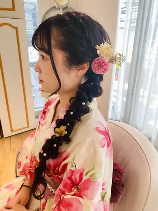 ロング ヘアアレンジ 金谷 美幸のヘアスタイル