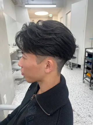 ショート パーマ メンズ Ace men's salon 名駅所属・あずこう/メンズヘア /メンズパーマのヘアスタイル