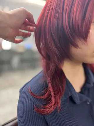 セミロング カラー 🐈‍⬛多系統🕶 tsubura🖤のヘアスタイル