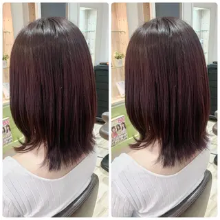 ミディアム 🦋ハイトーン🦋 石山 希理🦋のヘアスタイル