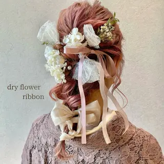 ミディアム ヘアアレンジ charm《銀座》 ヘアセット/縮毛矯正のヘアスタイル