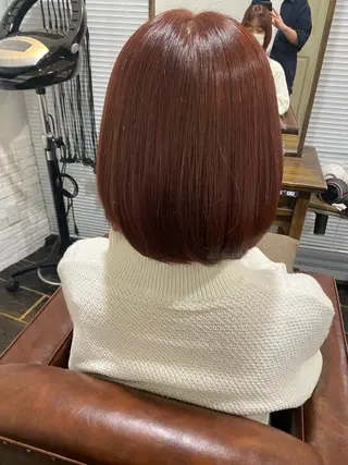 ミディアム カラー CIEN white所属・パーマモデル募集中 渥美翔人のヘアスタイル