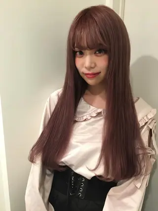 ロング カラー 🌈評価No.1🌈 艶髪カラー❌エクステのヘアスタイル