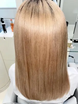 ロング 縮毛矯正/髪質改善 /ブリーチ/東陽町✨のヘアスタイル