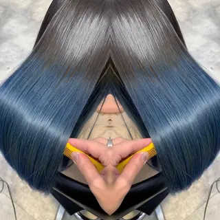 ロング カラー 及川シゲル 髪質改善講師のヘアスタイル