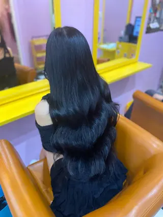 ロング チビ編み込みエクステ どぅ〜す/YUIのヘアスタイル