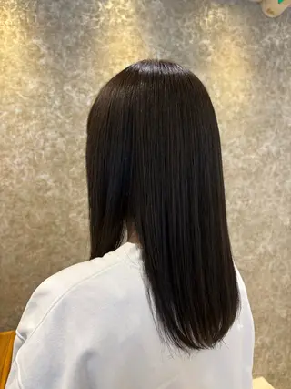 セミロング カラー アベ ミスズのヘアスタイル