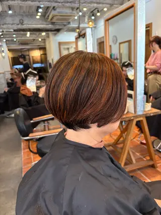 ショート La fith hair　pur茶屋町店所属・momoka/茶屋町 /艶髪カラーのヘアスタイル