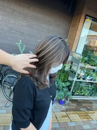 ショート カラー 太白区白髪ぼかし/ ボブカット/千葉達人のヘアスタイル