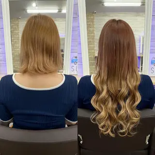 セミロング カラー ヘアアレンジ LAVENDIA Azabu所属・LAVENDIA 初音のヘアスタイル