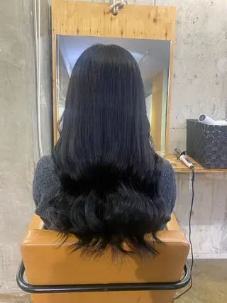 ロング カラー ブリーチカラーと、髪 質改善。HARUKAのヘアスタイル