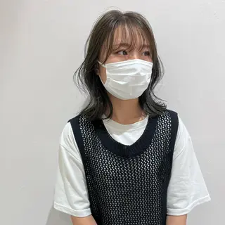 ミディアム カラー Aem.所属・あすか Aem.カラーリストのヘアスタイル