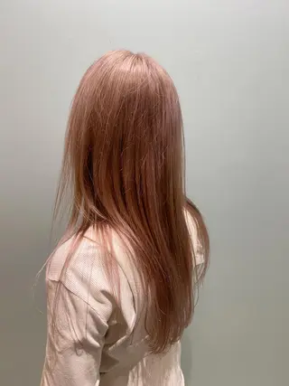 ロング カラー 美髪ストレート 川本雄己のヘアスタイル