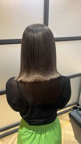 ミディアム カラー 艶カラー/韓国顔周り 🎀mamiのヘアスタイル