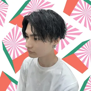 パーマ メンズ hollo原宿所属・パーマ/ハイトーン 🎀Rumiのヘアスタイル