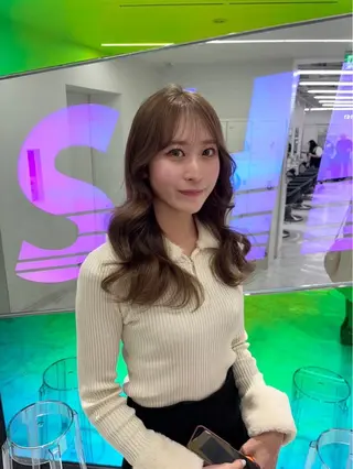 ロング カラー 💖ミルクティー💖 あかり💖のヘアスタイル