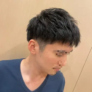 ミディアム 時野谷 心のヘアスタイル