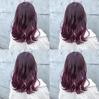 ロング カラー ヘアアレンジ メンズ キッズ 💟Chloe原宿店 🩶ハイトーンのヘアスタイル