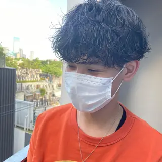 パーマ メンズ YinYang所属・川﨑 章弘のヘアスタイル