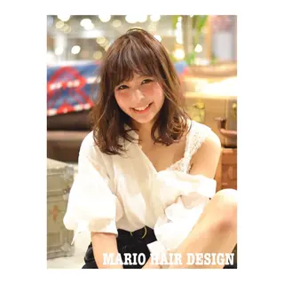 ミディアム カラー 竹嶌 健吾のヘアスタイル