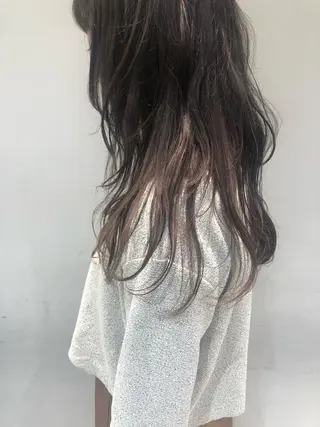 ロング 似合わせ艶髪カラー ❤️ハダユミのヘアスタイル